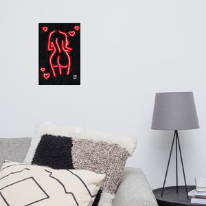 Neon Booty Poster