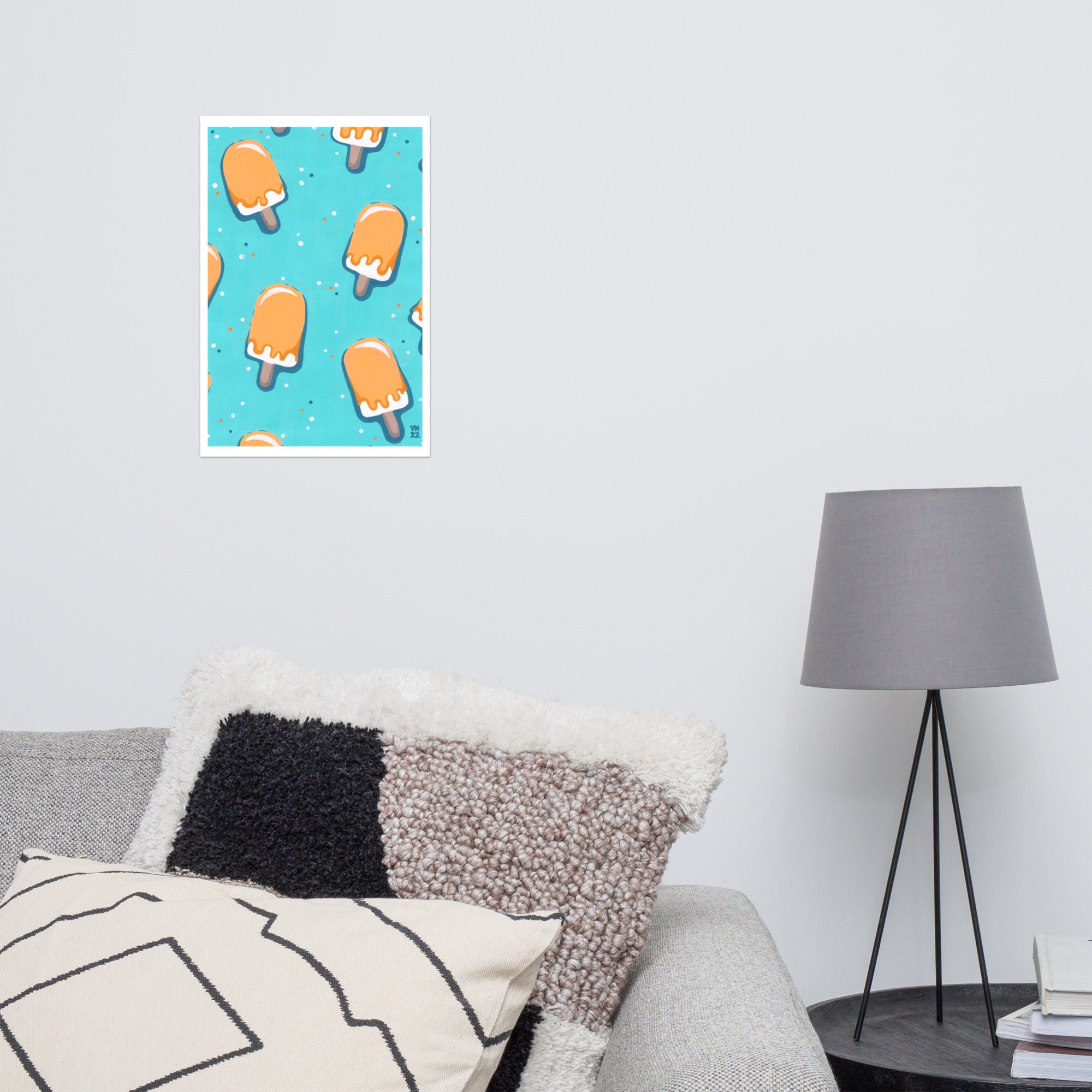 Teal Pop Poster