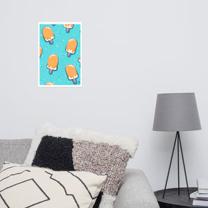 Teal Pop Poster