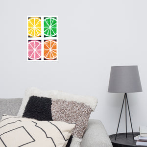 Slices of Citrus Poster