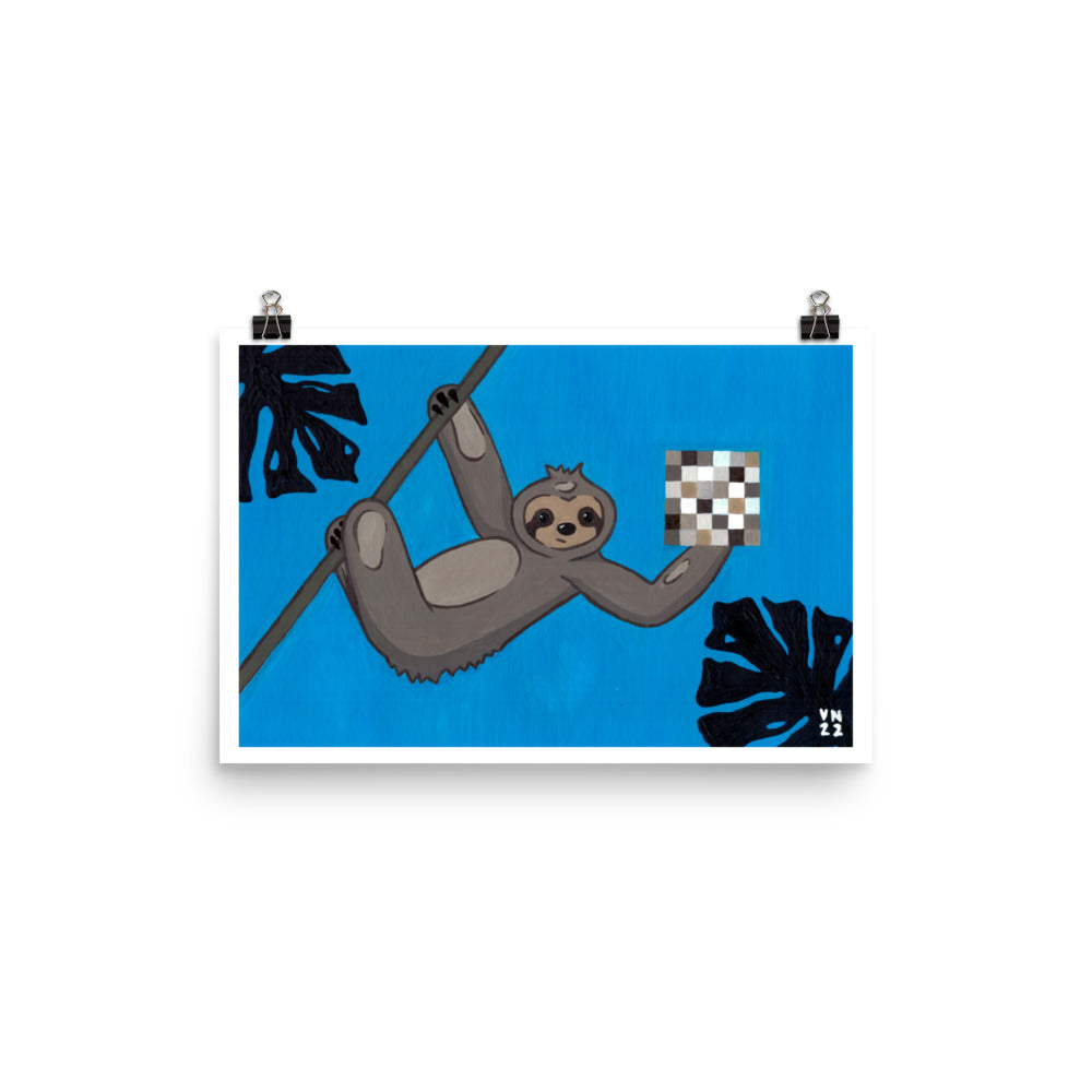 Passive Aggressive Sloth Poster