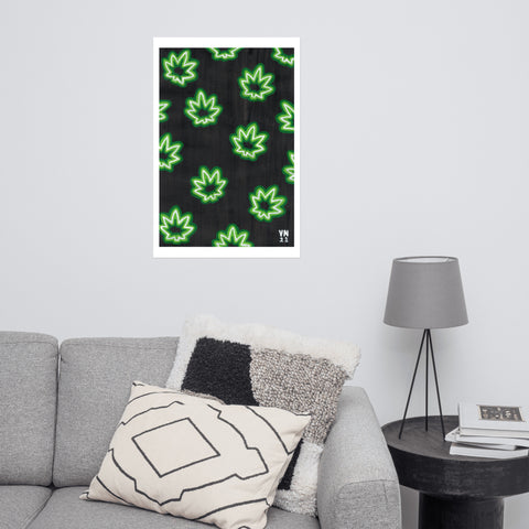 Neon Green Poster