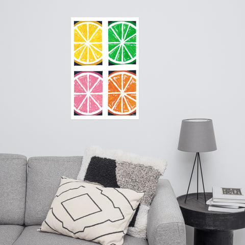 Slices of Citrus Poster