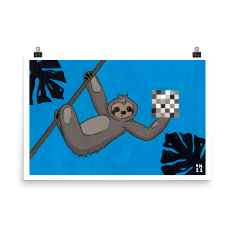 Passive Aggressive Sloth Poster